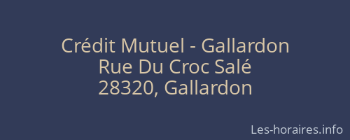 Crédit Mutuel - Gallardon