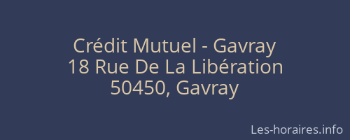 Crédit Mutuel - Gavray