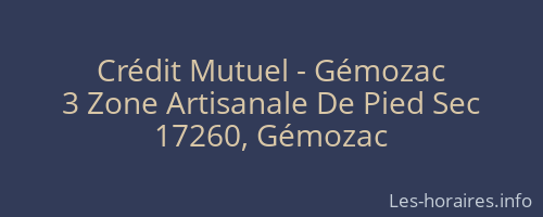 Crédit Mutuel - Gémozac