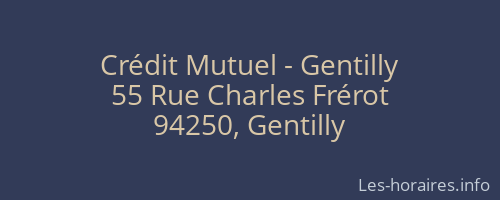 Crédit Mutuel - Gentilly