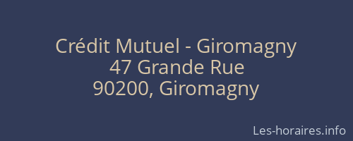 Crédit Mutuel - Giromagny