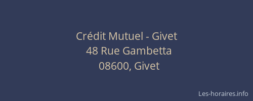 Crédit Mutuel - Givet