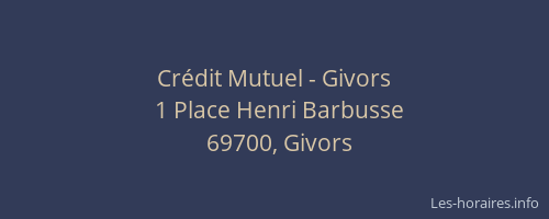 Crédit Mutuel - Givors