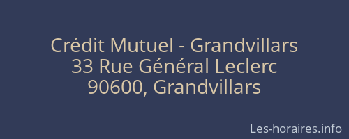 Crédit Mutuel - Grandvillars