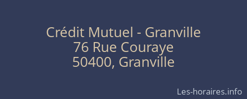 Crédit Mutuel - Granville