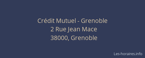 Crédit Mutuel - Grenoble