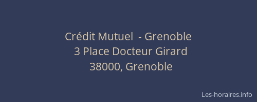 Crédit Mutuel  - Grenoble