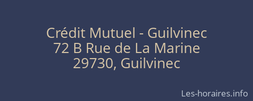 Crédit Mutuel - Guilvinec