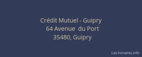 Crédit Mutuel - Guipry