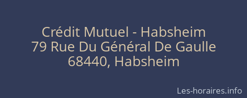 Crédit Mutuel - Habsheim