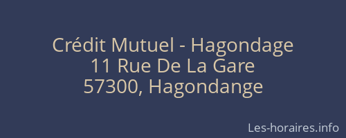 Crédit Mutuel - Hagondage