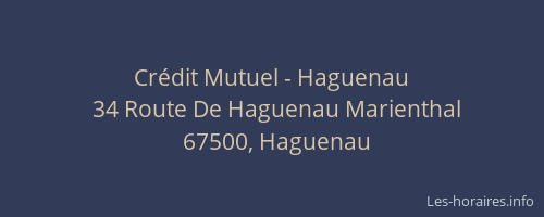 Crédit Mutuel - Haguenau