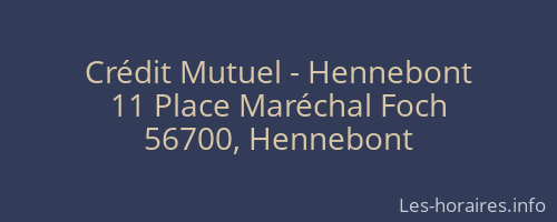 Crédit Mutuel - Hennebont