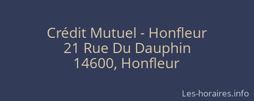 Crédit Mutuel - Honfleur
