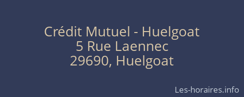 Crédit Mutuel - Huelgoat