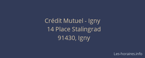 Crédit Mutuel - Igny