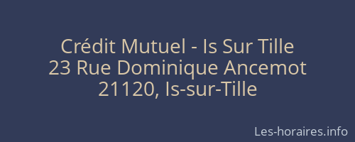 Crédit Mutuel - Is Sur Tille