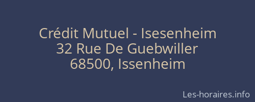 Crédit Mutuel - Isesenheim