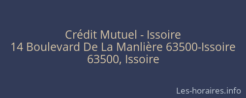 Crédit Mutuel - Issoire