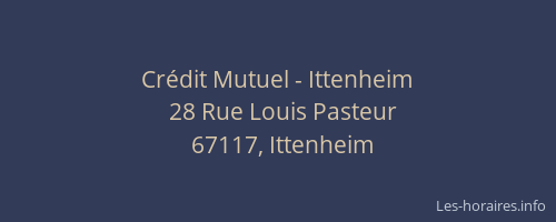 Crédit Mutuel - Ittenheim