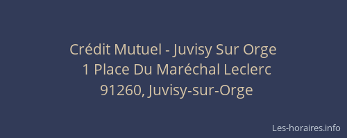 Crédit Mutuel - Juvisy Sur Orge