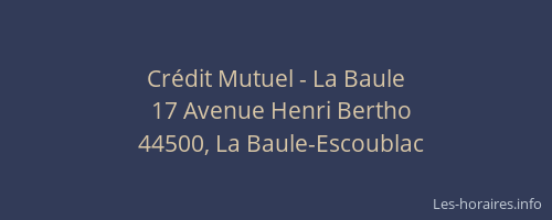 Crédit Mutuel - La Baule