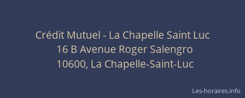 Crédit Mutuel - La Chapelle Saint Luc