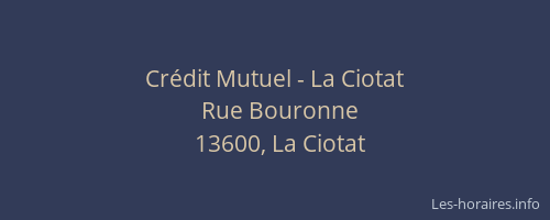 Crédit Mutuel - La Ciotat