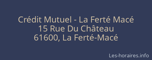Crédit Mutuel - La Ferté Macé