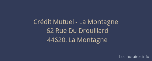 Crédit Mutuel - La Montagne