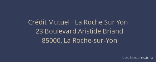 Crédit Mutuel - La Roche Sur Yon