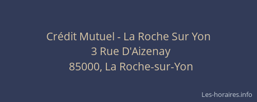 Crédit Mutuel - La Roche Sur Yon
