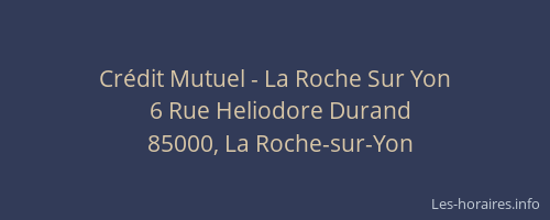 Crédit Mutuel - La Roche Sur Yon