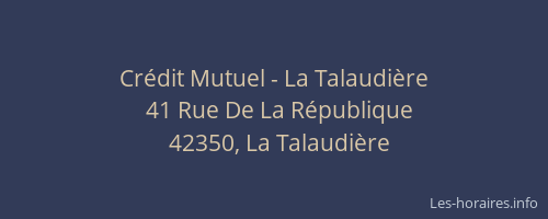 Crédit Mutuel - La Talaudière