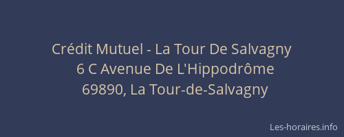 Crédit Mutuel - La Tour De Salvagny