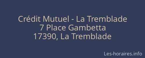 Crédit Mutuel - La Tremblade