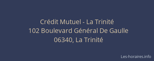 Crédit Mutuel - La Trinité