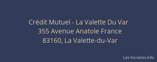 Crédit Mutuel - La Valette Du Var