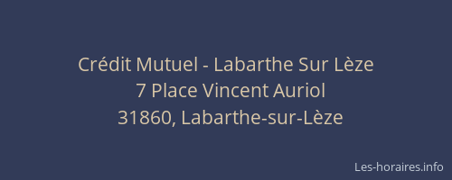 Crédit Mutuel - Labarthe Sur Lèze