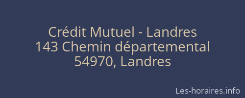 Crédit Mutuel - Landres