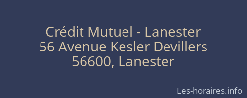 Crédit Mutuel - Lanester