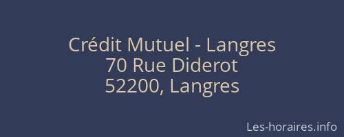 Crédit Mutuel - Langres