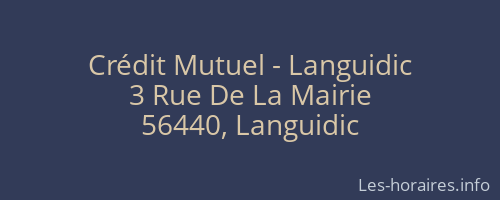 Crédit Mutuel - Languidic