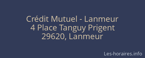 Crédit Mutuel - Lanmeur