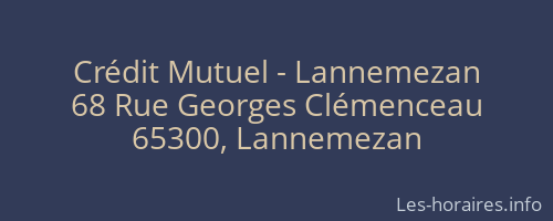 Crédit Mutuel - Lannemezan