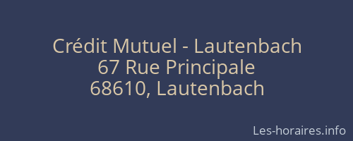 Crédit Mutuel - Lautenbach