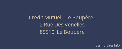 Crédit Mutuel - Le Boupère