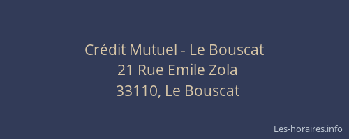 Crédit Mutuel - Le Bouscat