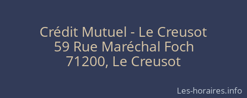 Crédit Mutuel - Le Creusot