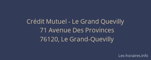Crédit Mutuel - Le Grand Quevilly